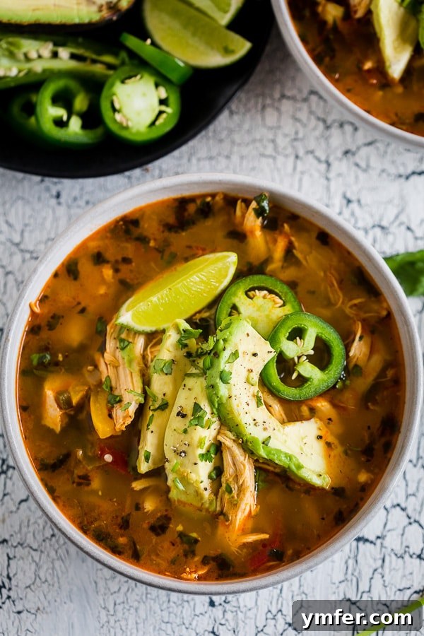 2017's Standout Content 5 Chicken avocado cilantro lime soup: a perfect cold-weather remedy packed with vegetables, spices, rotisserie chicken, and crowned with creamy Hass avocado. Ready in just 35 minutes for a comforting weeknight meal.