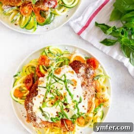 Summertime Zucchini Noodle Chicken Parm 6 Summer Chicken Parmesan with Zoodles