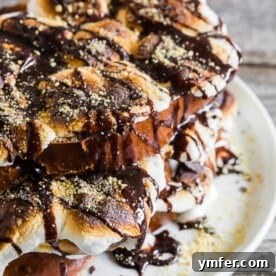 This S'mores French Toast is bursting with marshmallow flavor, making it the perfect special occasion sweet breakfast or an indulgent dessert.