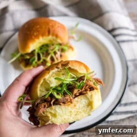Cranberry Infused Instant Pot Pulled Pork 8 This pressure cooker cranberry sauce pulled pork is the perfect way to use up any leftover holiday cranberry sauce. It’s the perfect combination of spicy ginger beer, sweet cranberry sauce, tart fresh cranberries, fresh herbs, and fresh pork. It’s great on a sandwich or served over rice.