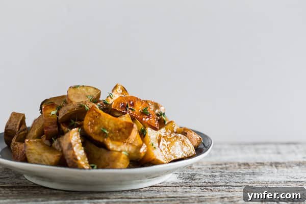 Roasted White Sweet Potatoes served on a platter, ready to be enjoyed.