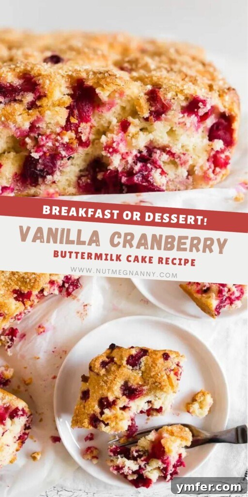 Bright Cranberry Vanilla Buttermilk Cake 10 A festive image of Vanilla Cranberry Buttermilk Cake, perfect for pinning to Pinterest and sharing during the holiday season.