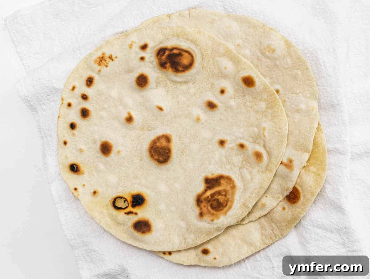 piadina on kitchen cloths