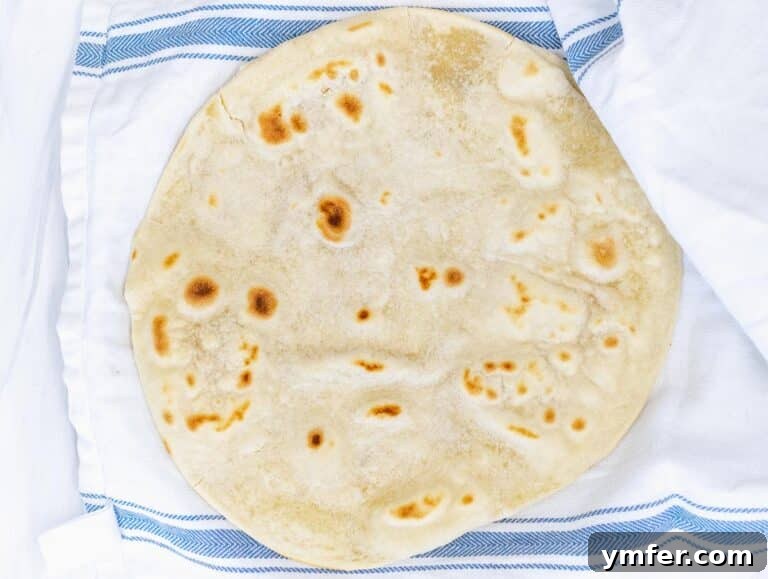 piadina on a cloth