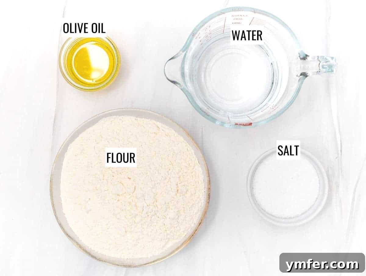 Piadina ingredients