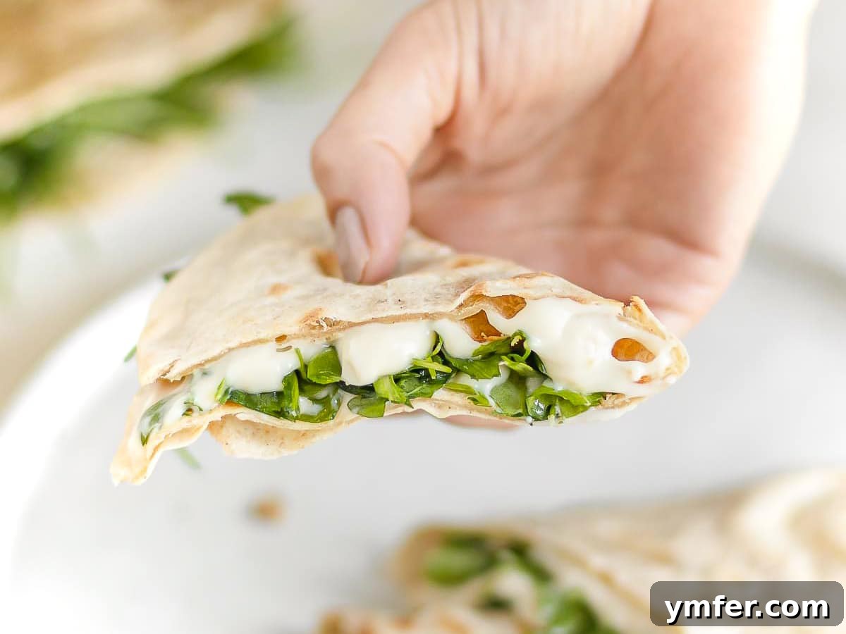 piadina held in a hand