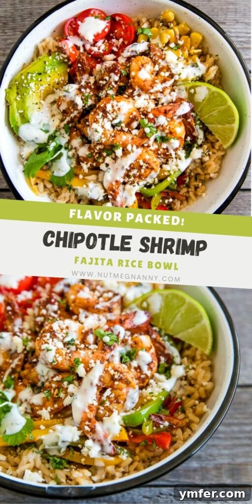 Bold Chipotle Shrimp Fajita Bowls 7 A Pinterest-optimized image featuring a beautifully presented Chipotle Shrimp Fajita Bowl, enticing viewers to try this quick and flavorful recipe.