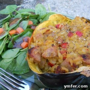 Hearty Acorn Squash with Chicken Sausage and Brown Rice Stuffing 2 Thumbnail of Chicken Sausage and Brown Rice Stuffed Acorn Squash