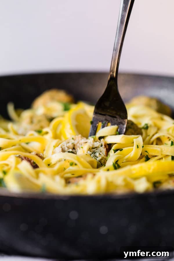 Zesty Baked Chicken Francese Meatballs 5 Baked Chicken Francese Meatballs in a skillet before adding pasta