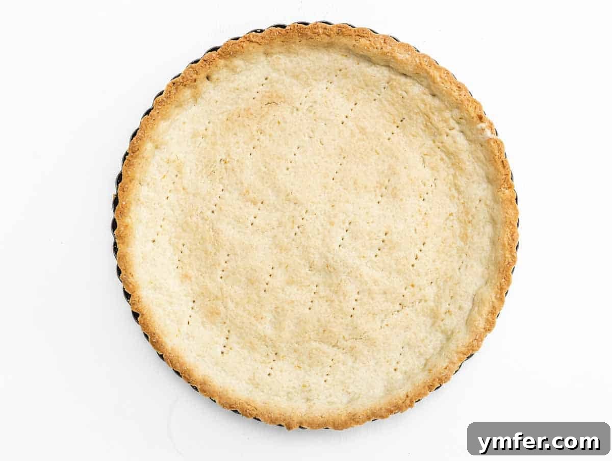 Luscious Vegan Lemon Tart 13 pie crust after baking