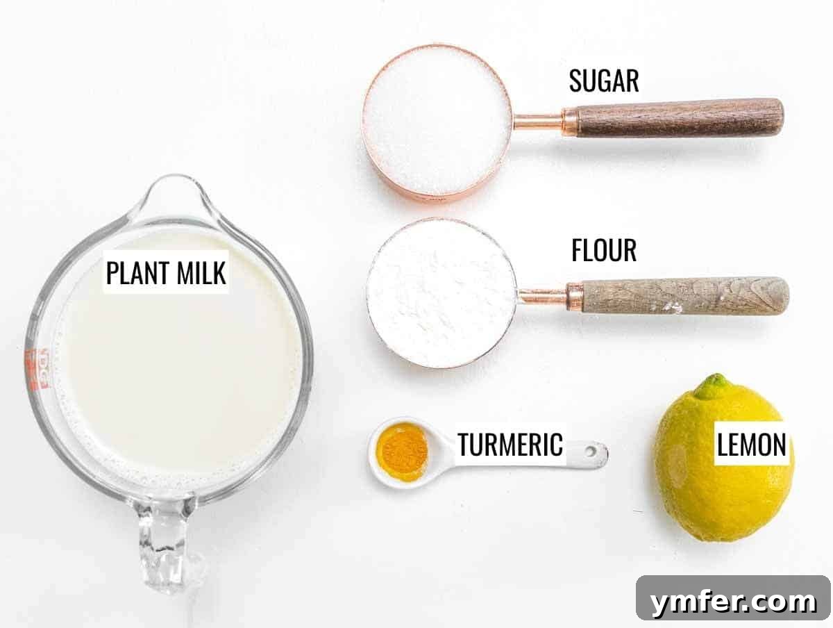 Luscious Vegan Lemon Tart 5 Lemon custard ingredients