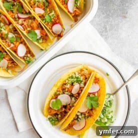 Baked Ground Chicken Tacos