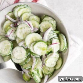 Creamy Horseradish Cucumber Salad
