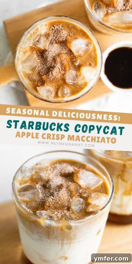 Spiced Apple Crisp Macchiato 10 A stunning Apple Crisp Macchiato image, perfect for pinning to Pinterest, inspiring fellow coffee lovers.