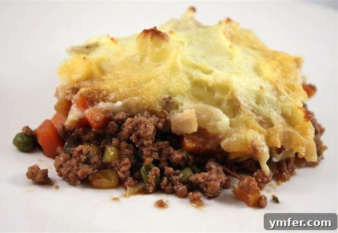 Irish Stout Shepherd's Pie by Nutmeg Nanny This delicious Irish stout shepherd's pie is full of ground lamb and diced vegetables. The Irish stout creates a thick gravy and is topped with potatoes.