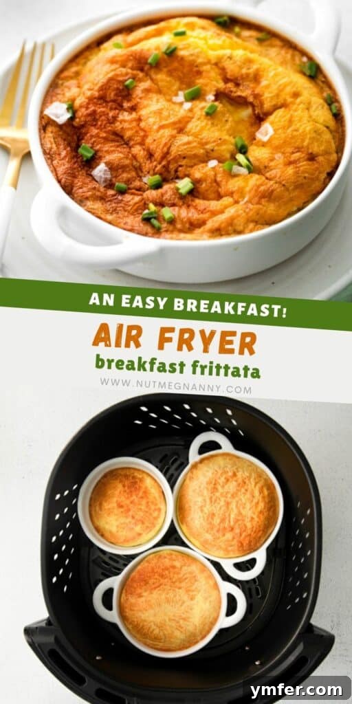 Effortless Air Fryer Frittata 9 Air Fryer Frittata pin for pinterest.