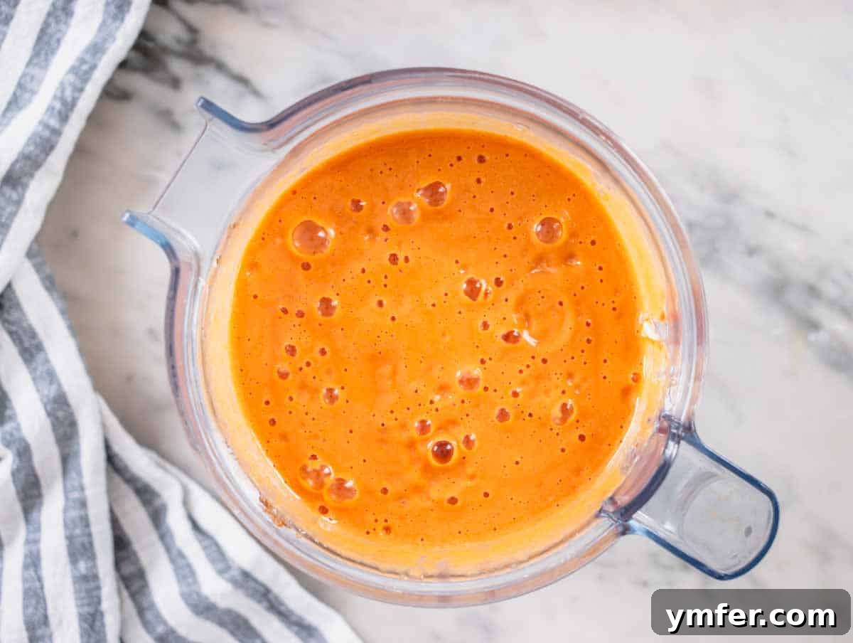 Plant-Powered Pasta 7 high protein pasta sauce after blending
