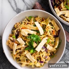 Ground Chicken Egg Roll Bowl