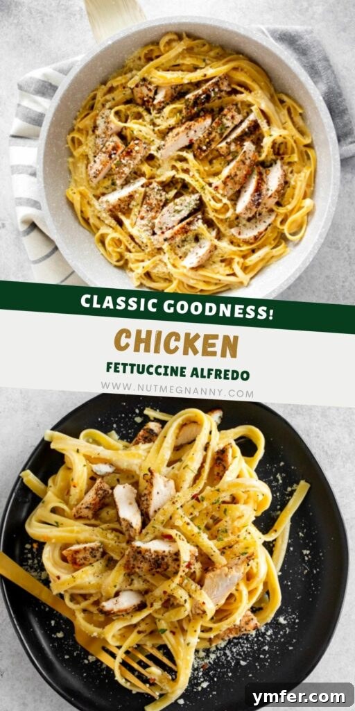 Ultimate Chicken Fettuccine Alfredo 8 Chicken Fettuccine Alfredo pin for Pinterest.