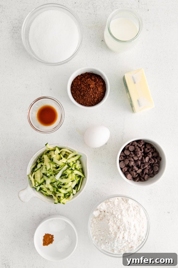 Decadent Chocolate Zucchini Bread 3 Ingredients to make Chocolate Zucchini Bread.