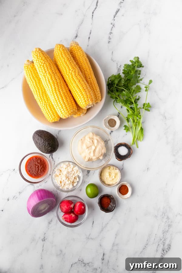 Charred Street Corn Fiesta 3 Close-up of Mexican Corn Salad with fresh ingredients