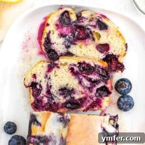 Lush Blueberry Pound Cake 9 Blueberry Pound cake close-up