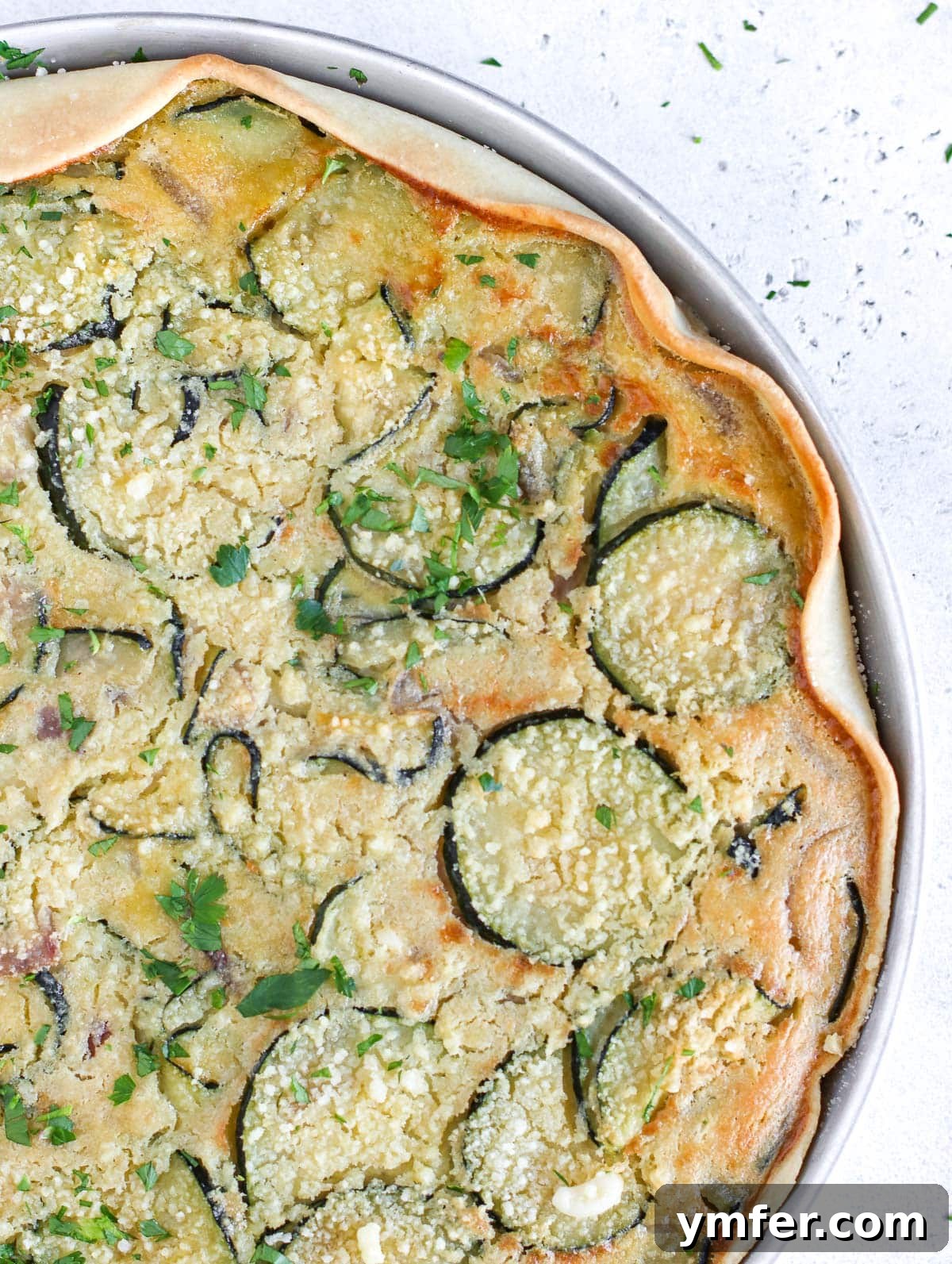 Wholesome Vegan Zucchini Pie 2 Delicious Zucchini Pie Slice