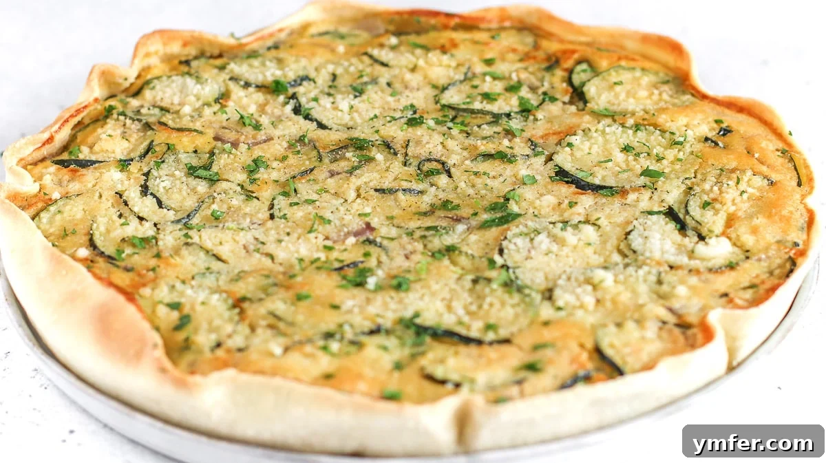 Wholesome Vegan Zucchini Pie 14 A whole vegan zucchini pie, freshly baked