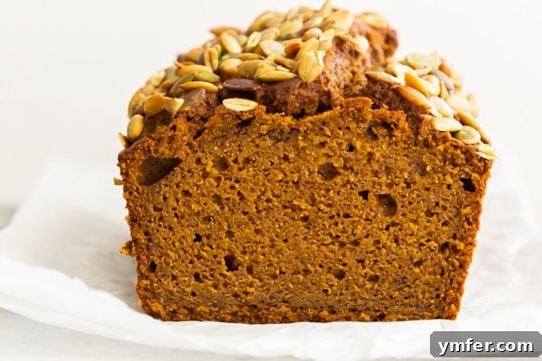 Copycat Starbucks Pumpkin Bread on parchment paper. 