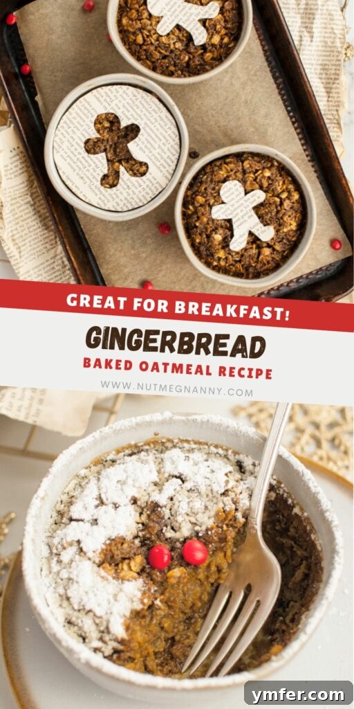 Cozy Gingerbread Oat Bake 13 Pinterest-friendly image for Baked Gingerbread Oatmeal, featuring a cozy scene.