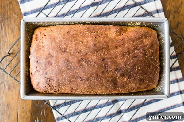 Classic English Muffin Toast Loaf 6 A toasted slice of English Muffin Toasting Bread ready for toppings.