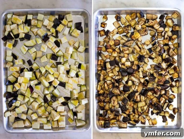 Wholesome Eggplant Caponata 12 Roasted eggplant chunks for authentic Sicilian caponata recipe.