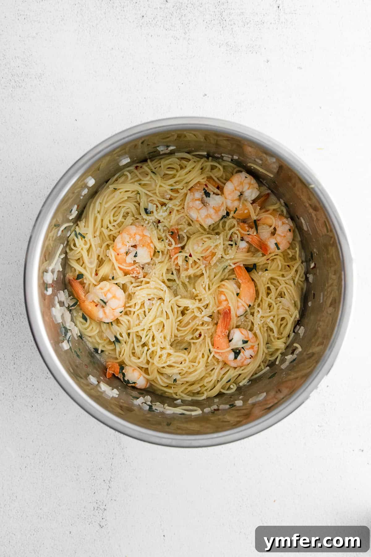 Effortless Instant Pot Shrimp Scampi 7 Instant Pot Shrimp Scampi in the Instant Pot.