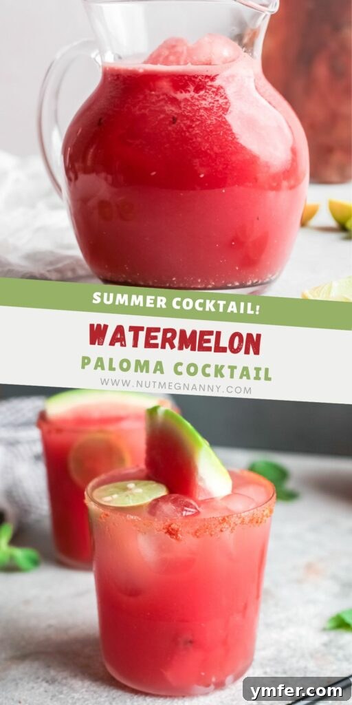 Blush Paloma 12 Watermelon Paloma pin for Pinterest.