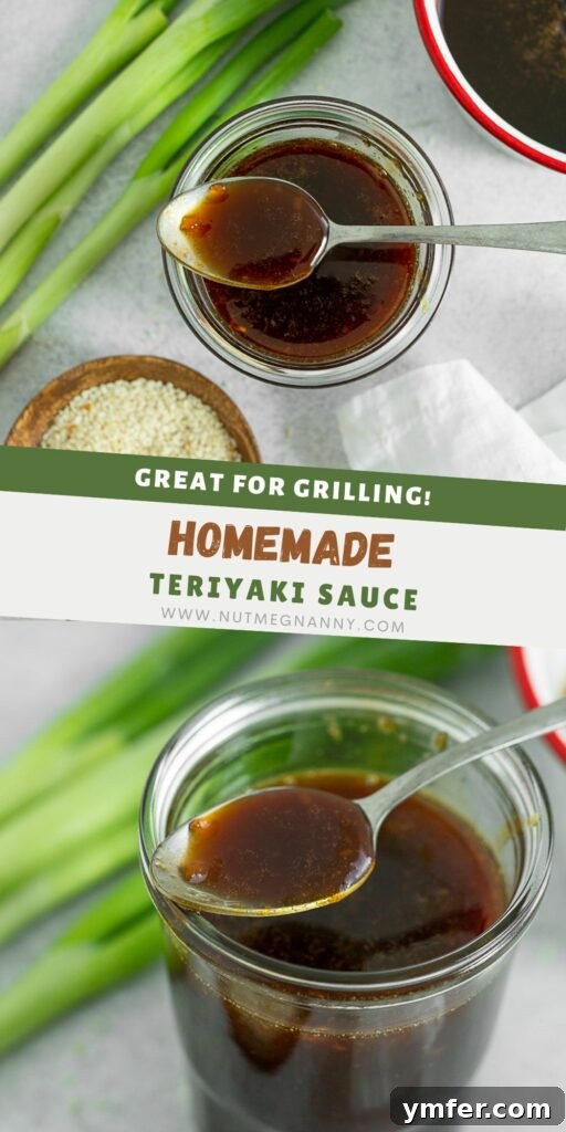 Simple Homemade Teriyaki 8 Homemade Teriyaki Sauce pin for Pinterest, perfect for sharing the recipe.