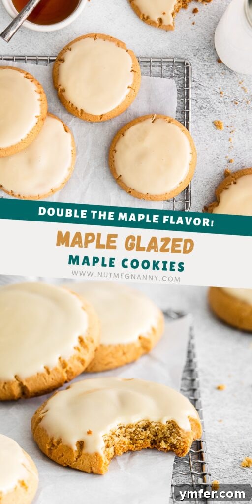 Maple Drizzle Delights 11 Maple Glazed Cookies Pinterest pin, designed for sharing on social media with a captivating image and title.
