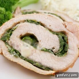 Rolled Pork Florentine by Nutmeg Nanny