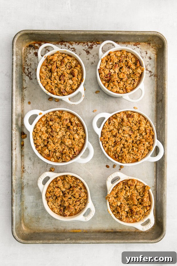 Pumpkin Crisp on a sheet pan.