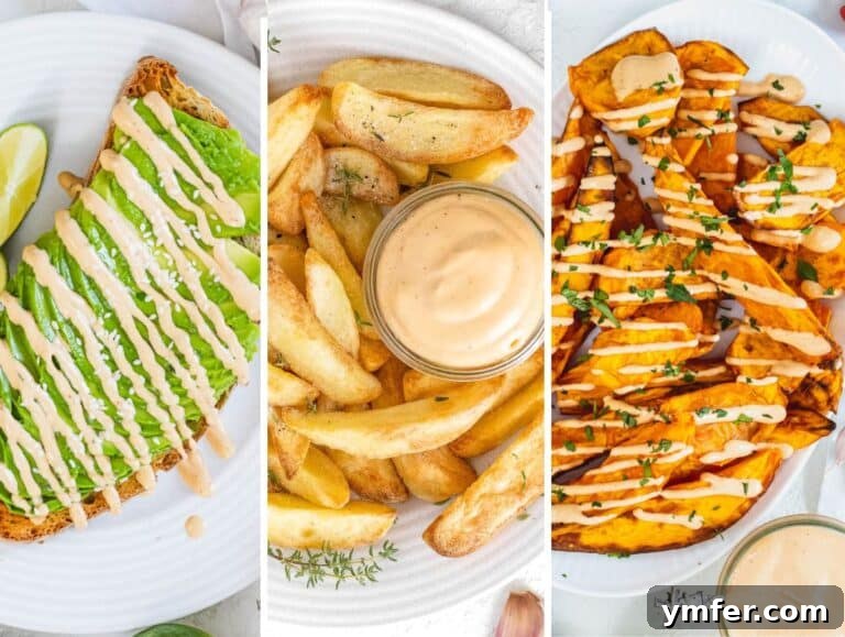 chipotle sauce served on avocado, potatoes, and sweet potatoes