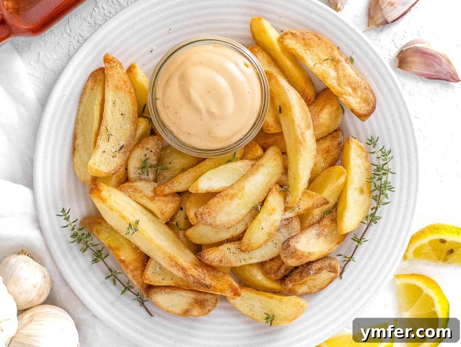 Smoky Chipotle Sauce 4 Air-fried potatoes generously drizzled with homemade chipotle sauce.