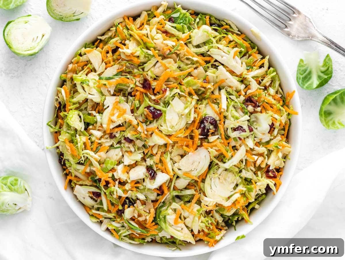 Crunchy Brussels Sprout Ribbon Salad 9 carrots and brussels sprouts salad