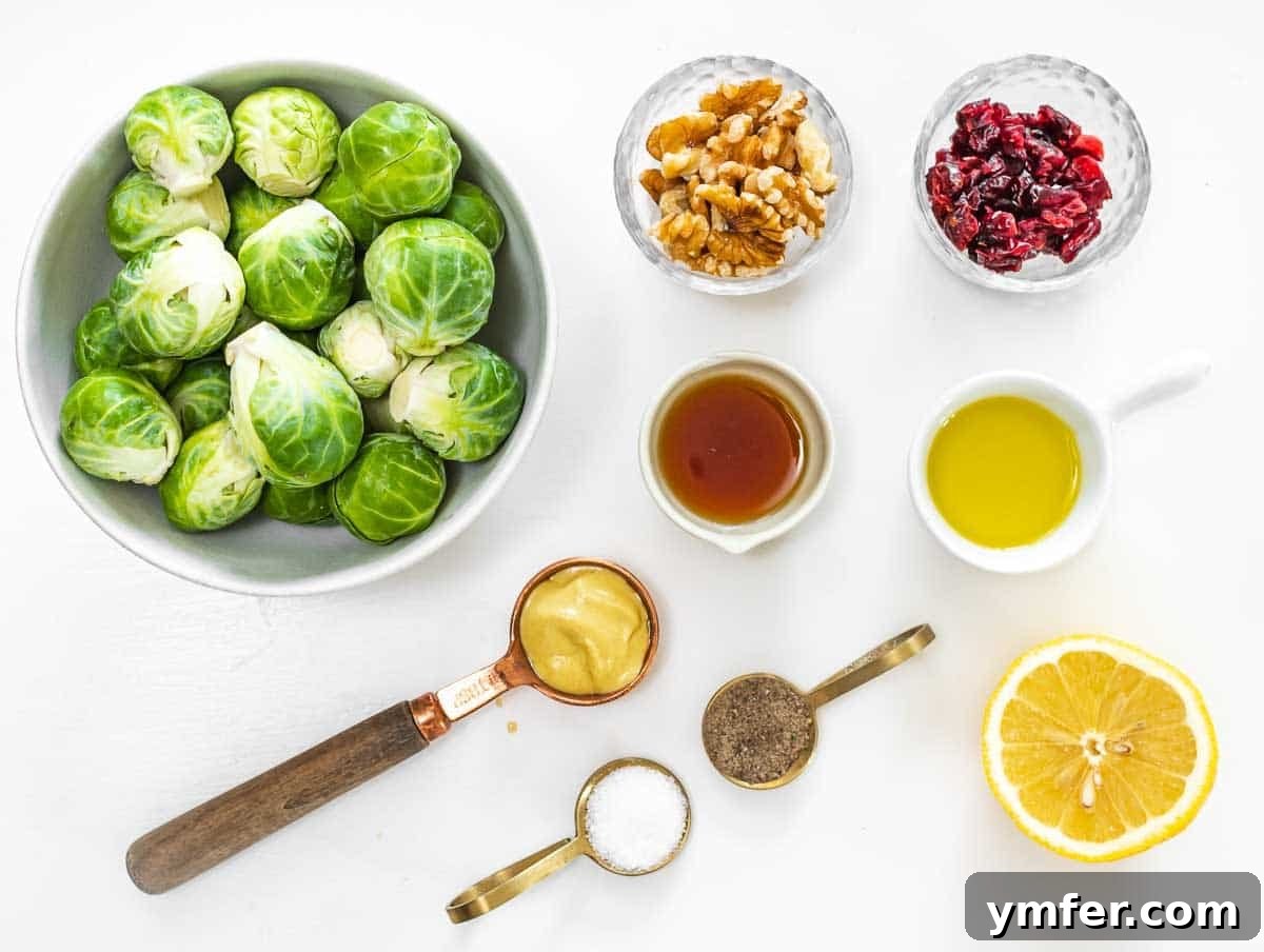 Crunchy Brussels Sprout Ribbon Salad 4 ingredients for brussels sprouts salad