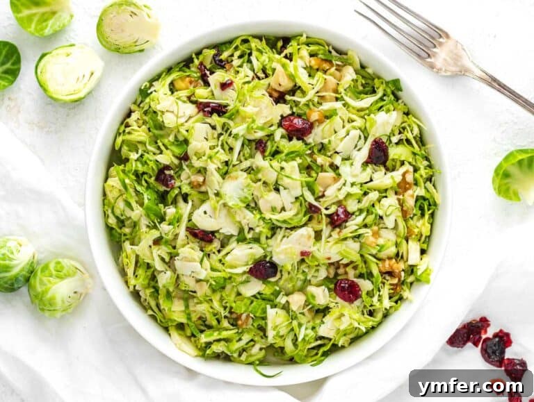 shaved brussels sprouts salad