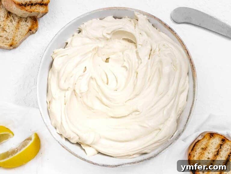 white tofu cream cheese with lemon