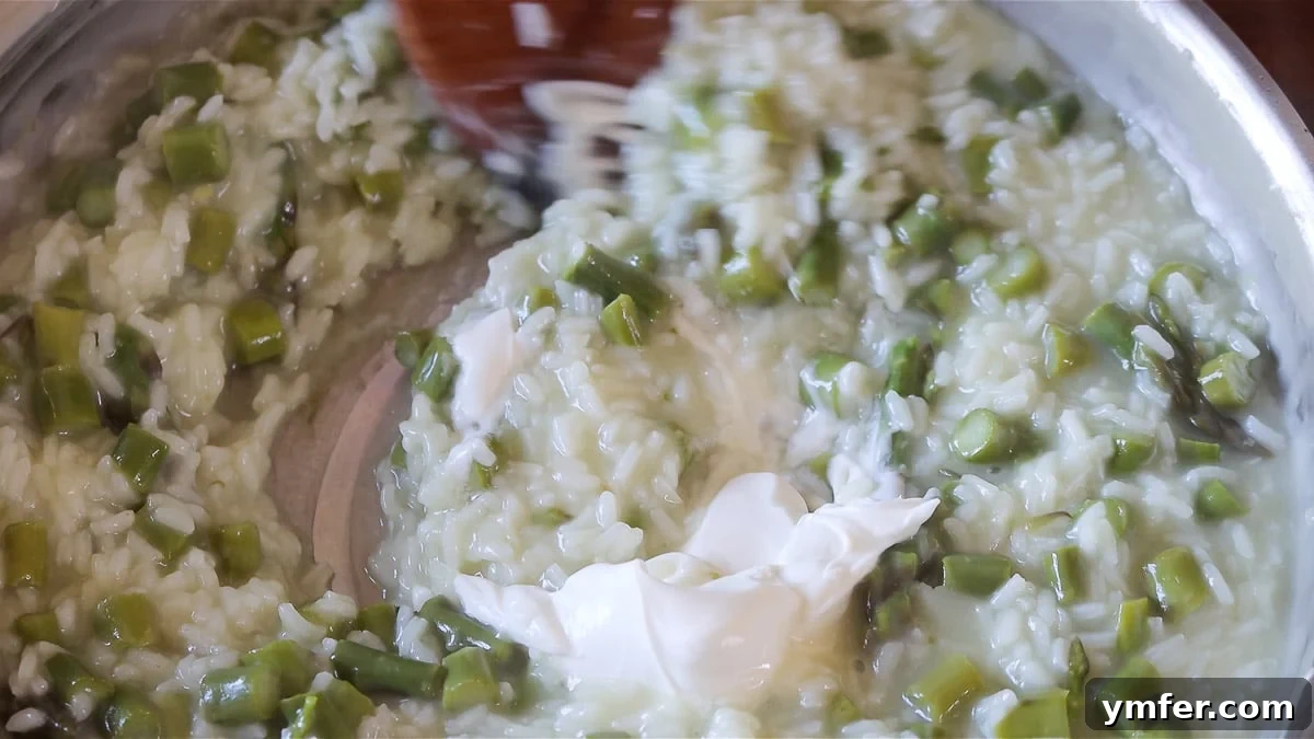 Effortless Plant-Based Risotto 15 Adding vegan butter to the finished risotto for extra creaminess.