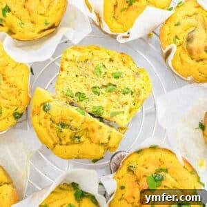 Wholesome Chickpea Egg Muffins 15 Chickpea muffins with baking paper cut in half