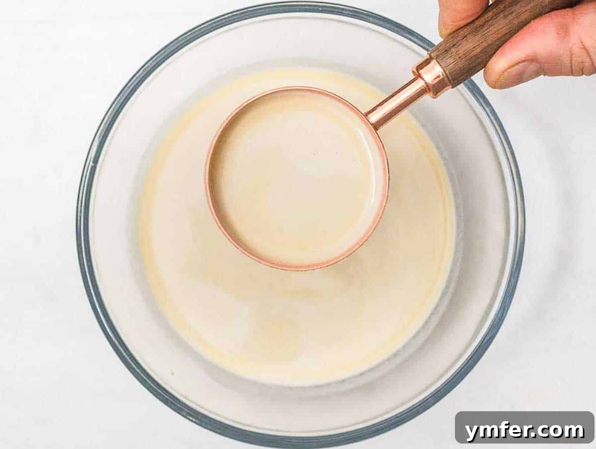 Savory Crepe Delights 9 Smooth, lump-free chickpea crepe batter after blending