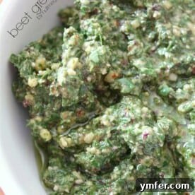 Beet Green Pesto by Nutmeg Nanny
