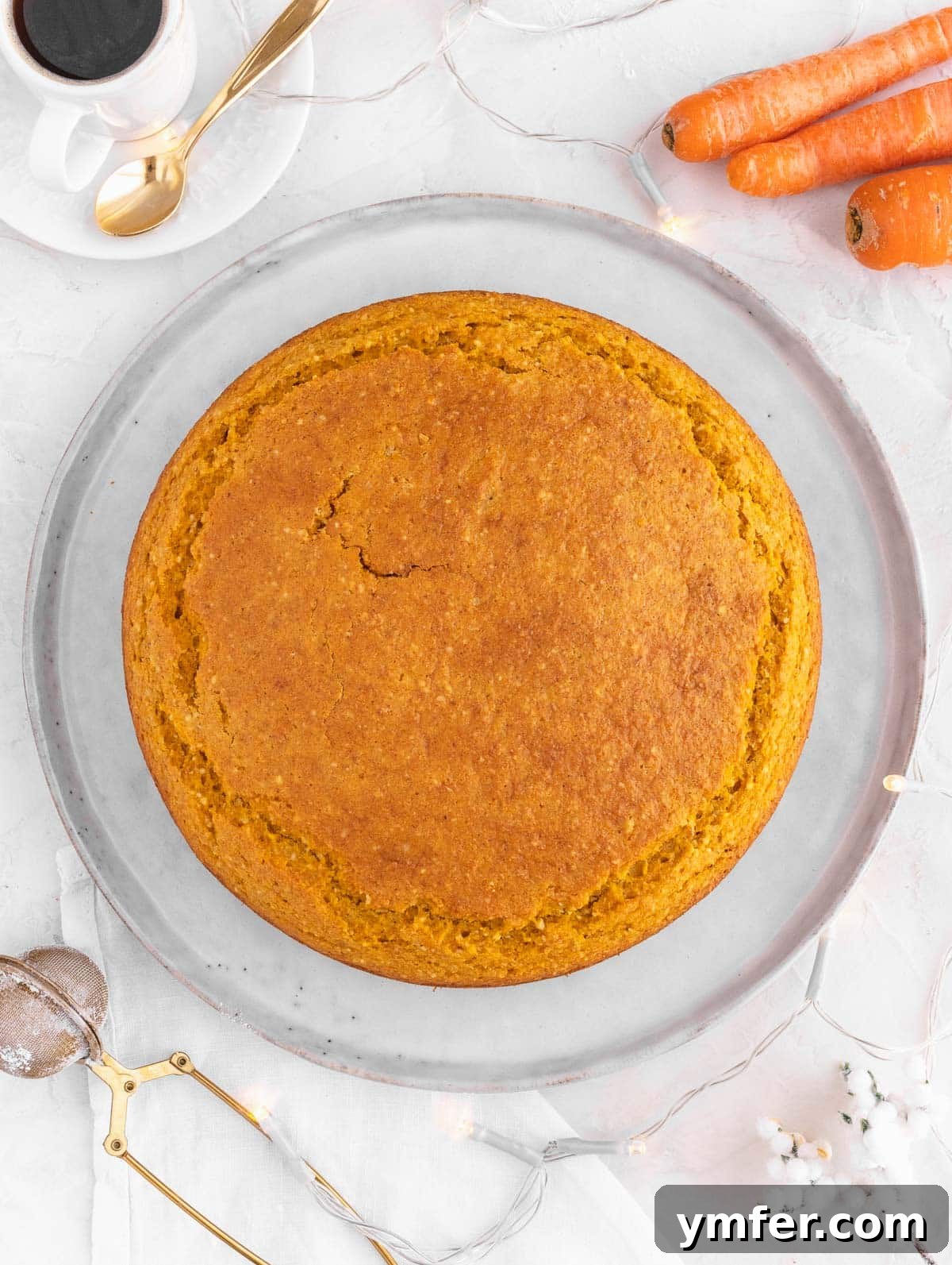 Dolce Carota Cake 4 Three slices of the moist Italian carrot and orange cake stacked, showing the texture.