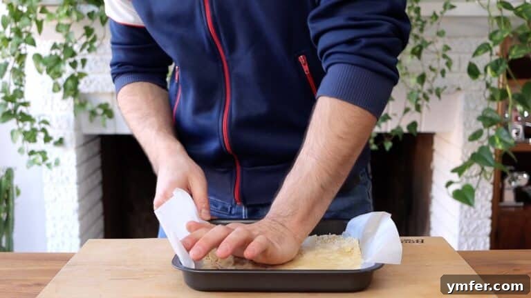 Zesty Plant-Based Lemon Squares 30 dough in baking pan